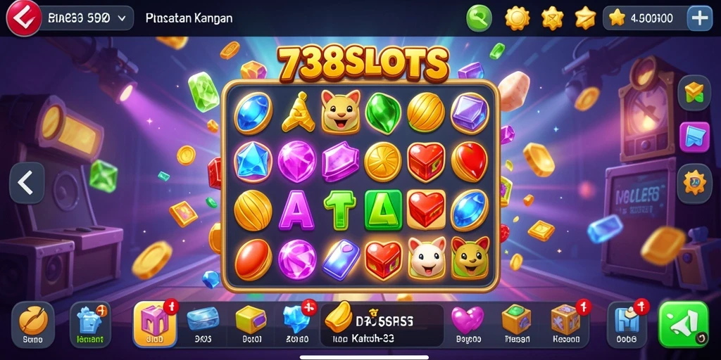 Gameplay seru dan penuh warna dari 738SLOTS.