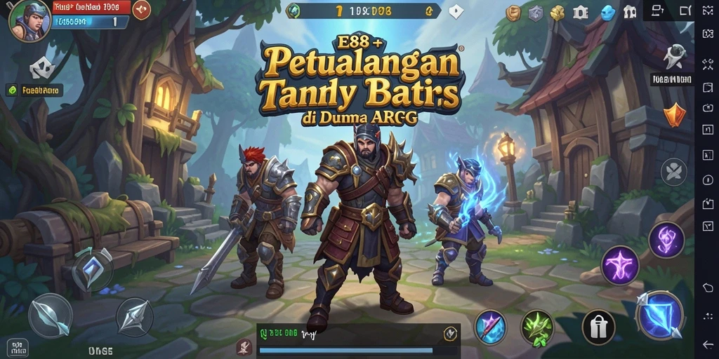 Tangkapan layar gameplay E88 menunjukkan aksi pertempuran epik.