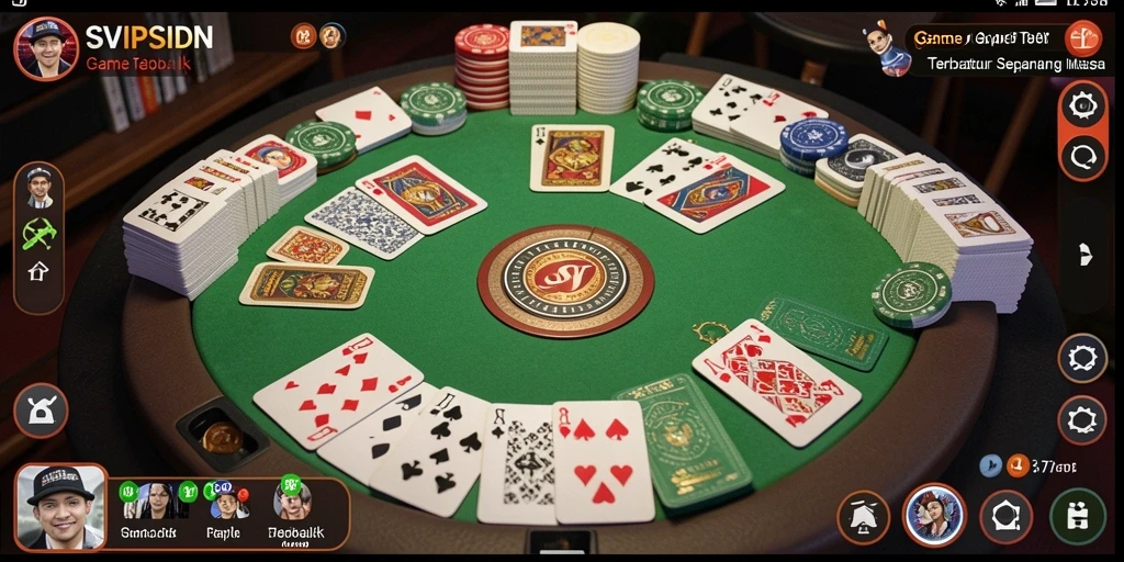 Tampilan gameplay seru di SVIPSIDN saat bermain Gaple.